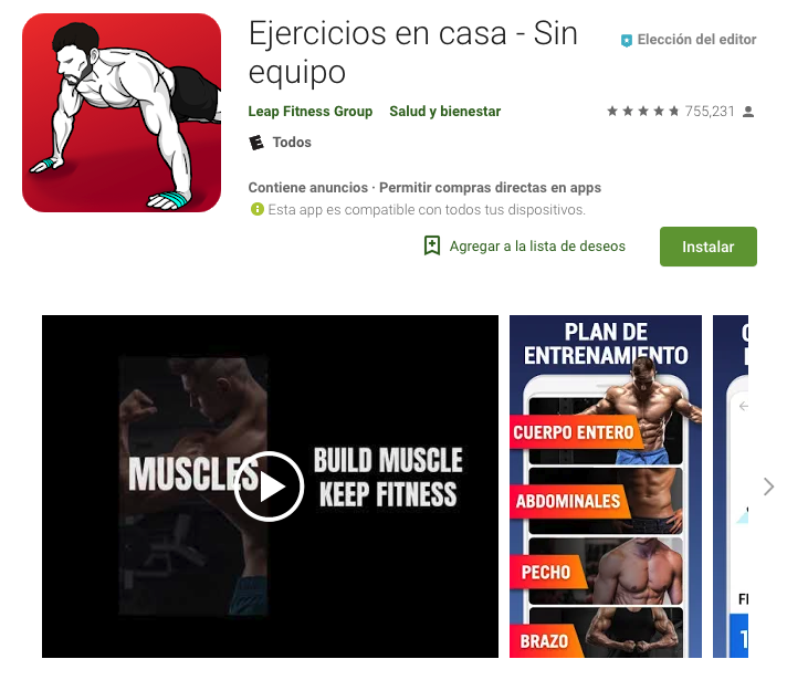 Aplicacion entrenamiento de gluteos y piernas Aplicacion entrenamiento de gluteos y piernas